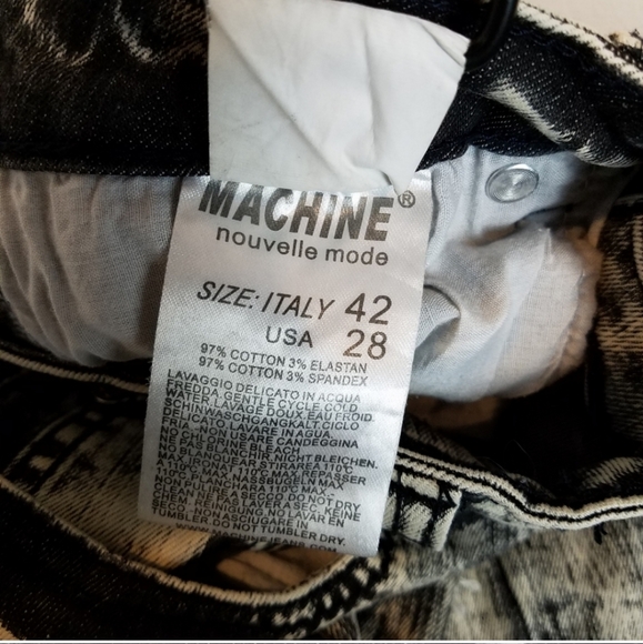 Machine | Distressed Acid Wash Skinny Jean 28 - Picture 5 of 5